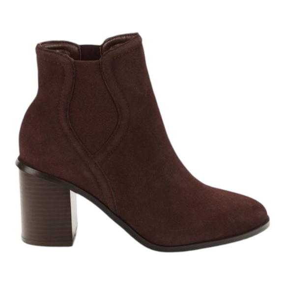 🆕 NWT Splendid Marika Block Heel Suede Booties - Picture 1 of 7